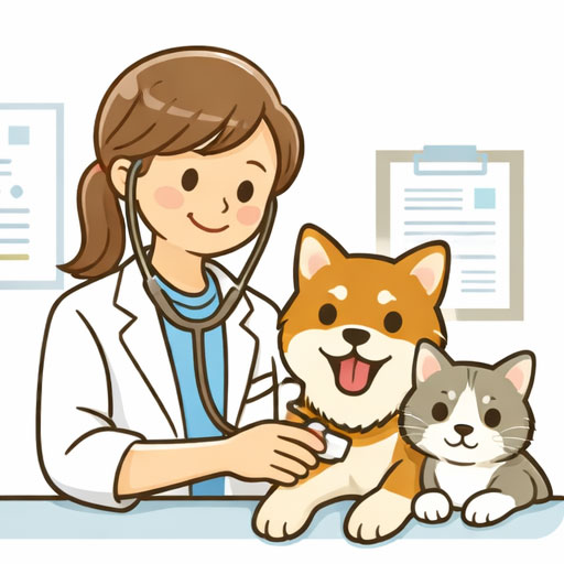 犬と猫のイラスト